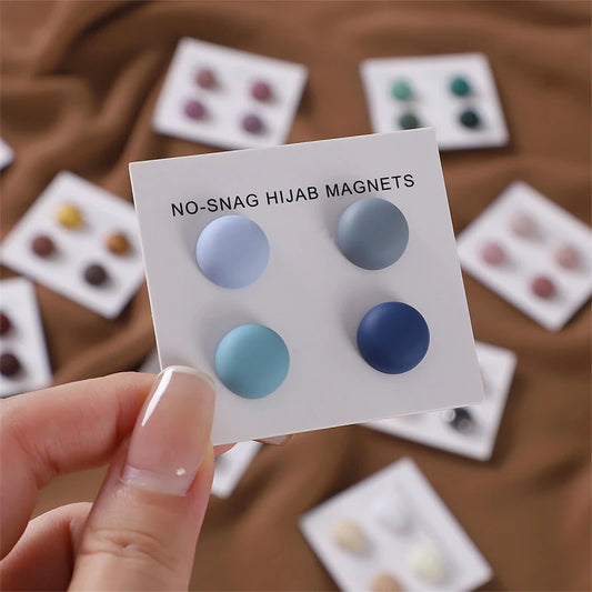4pcs/Set Matte Magnet Hijab Pins