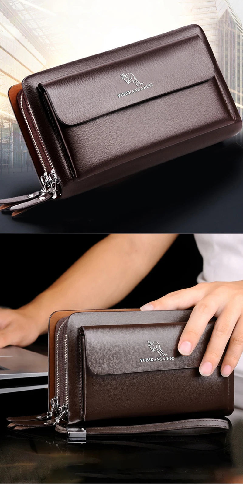 Leather Clutch Bag