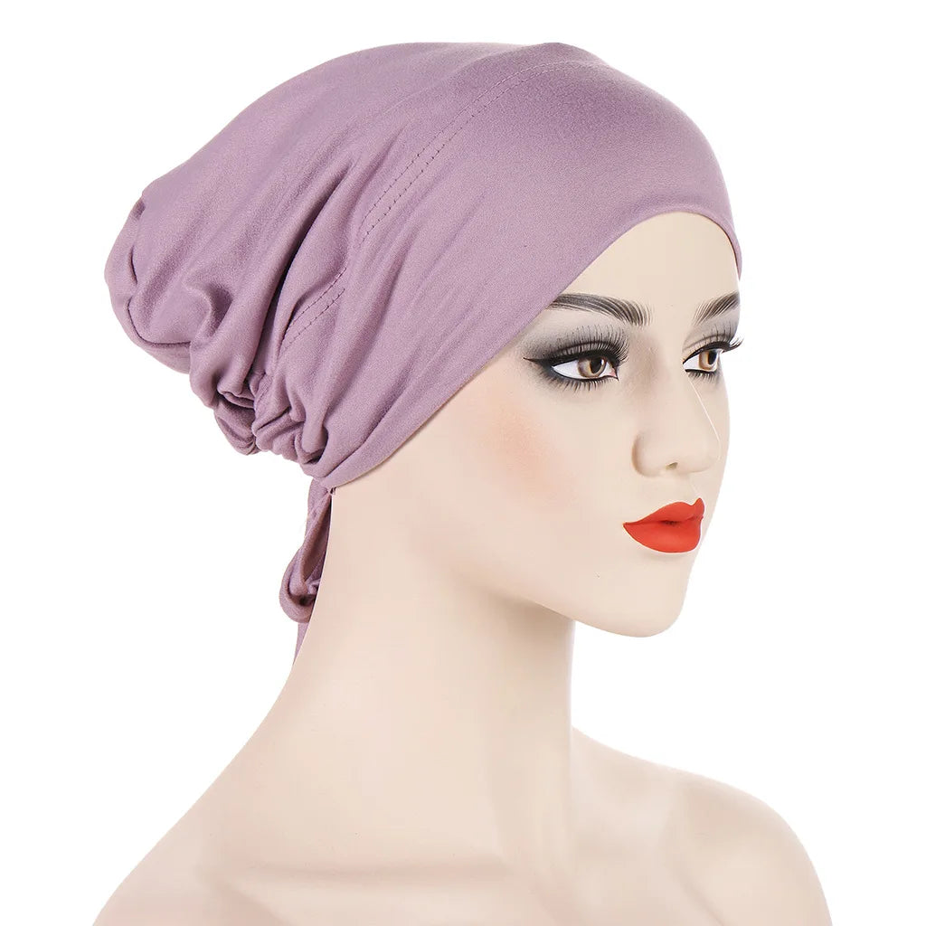 Double Layer Satin Hijab Cap