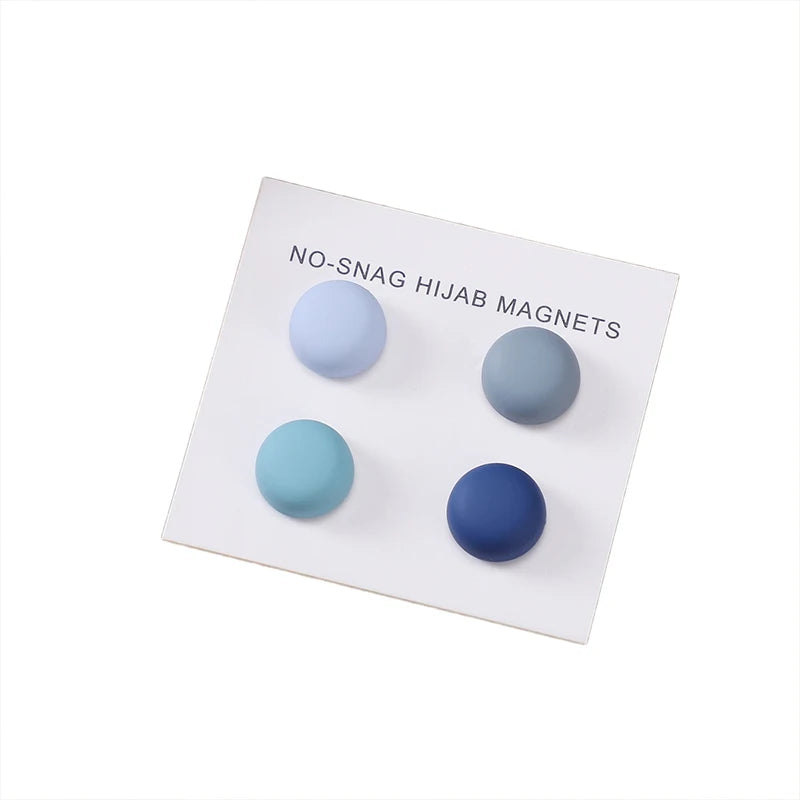 4pcs/Set Matte Magnet Hijab Pins
