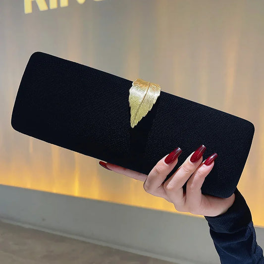 Velvet Flap Design Evening Clutch
