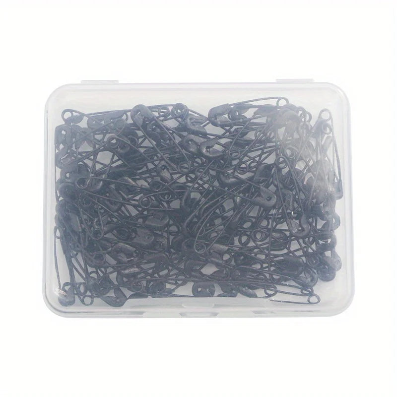 120pcs/Box - Small Black Safety Pins