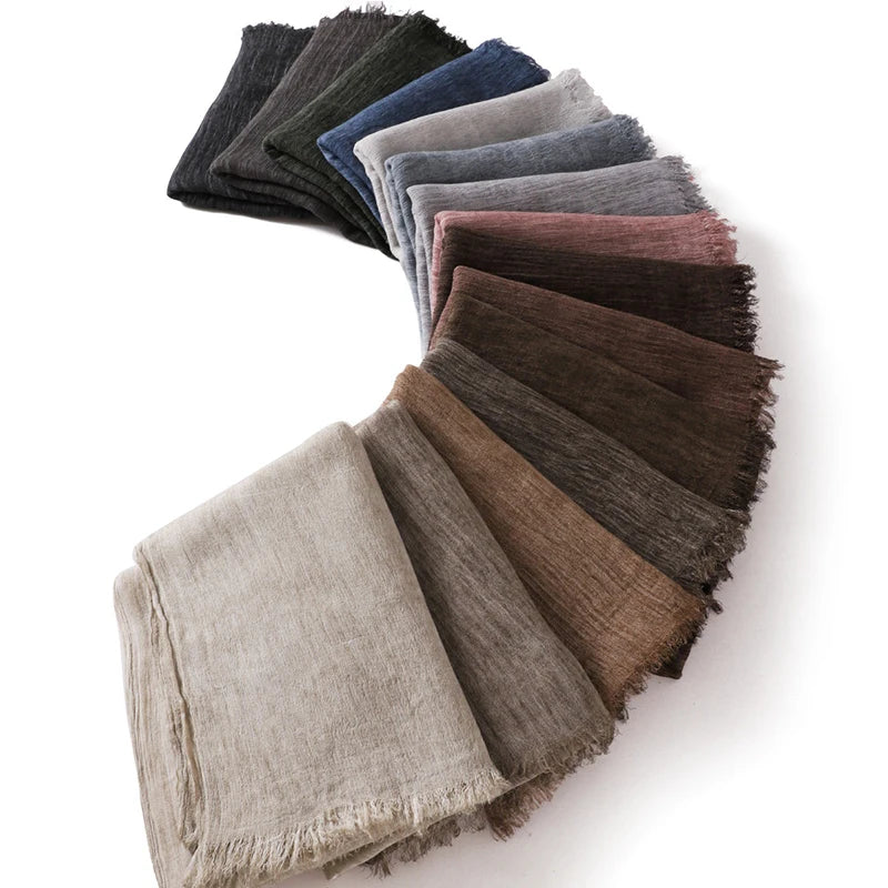 180*65cm Tie-Dye Crinkle Rayon Hijabs