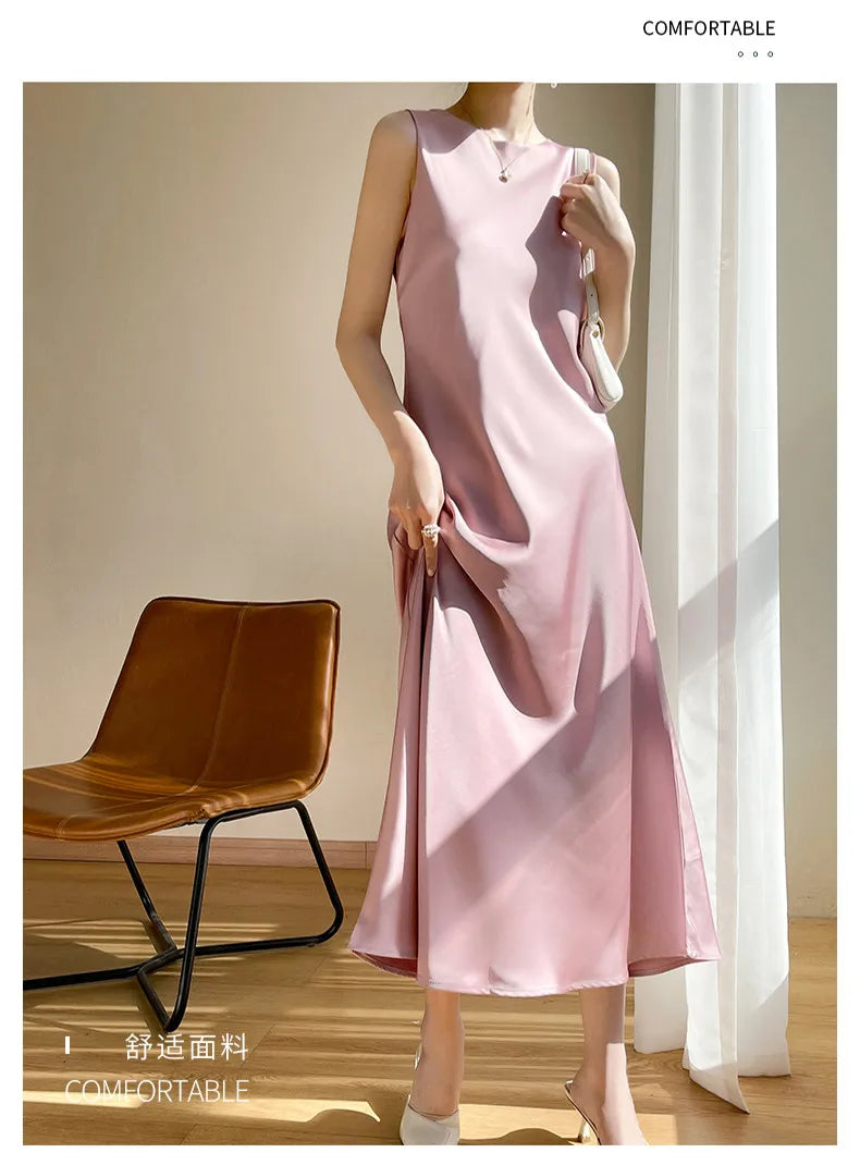 Elegant Women's Sleeveless Party Maxi Dress