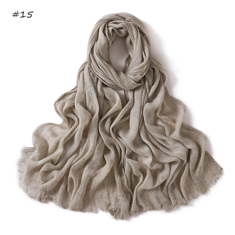 180*65cm Tie-Dye Crinkle Rayon Hijabs