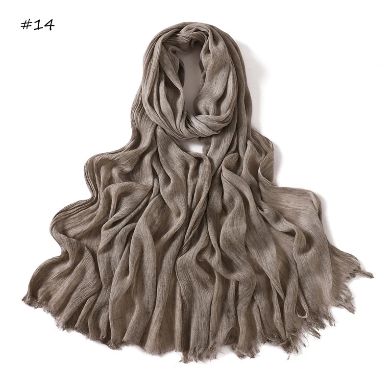 180*65cm Tie-Dye Crinkle Rayon Hijabs