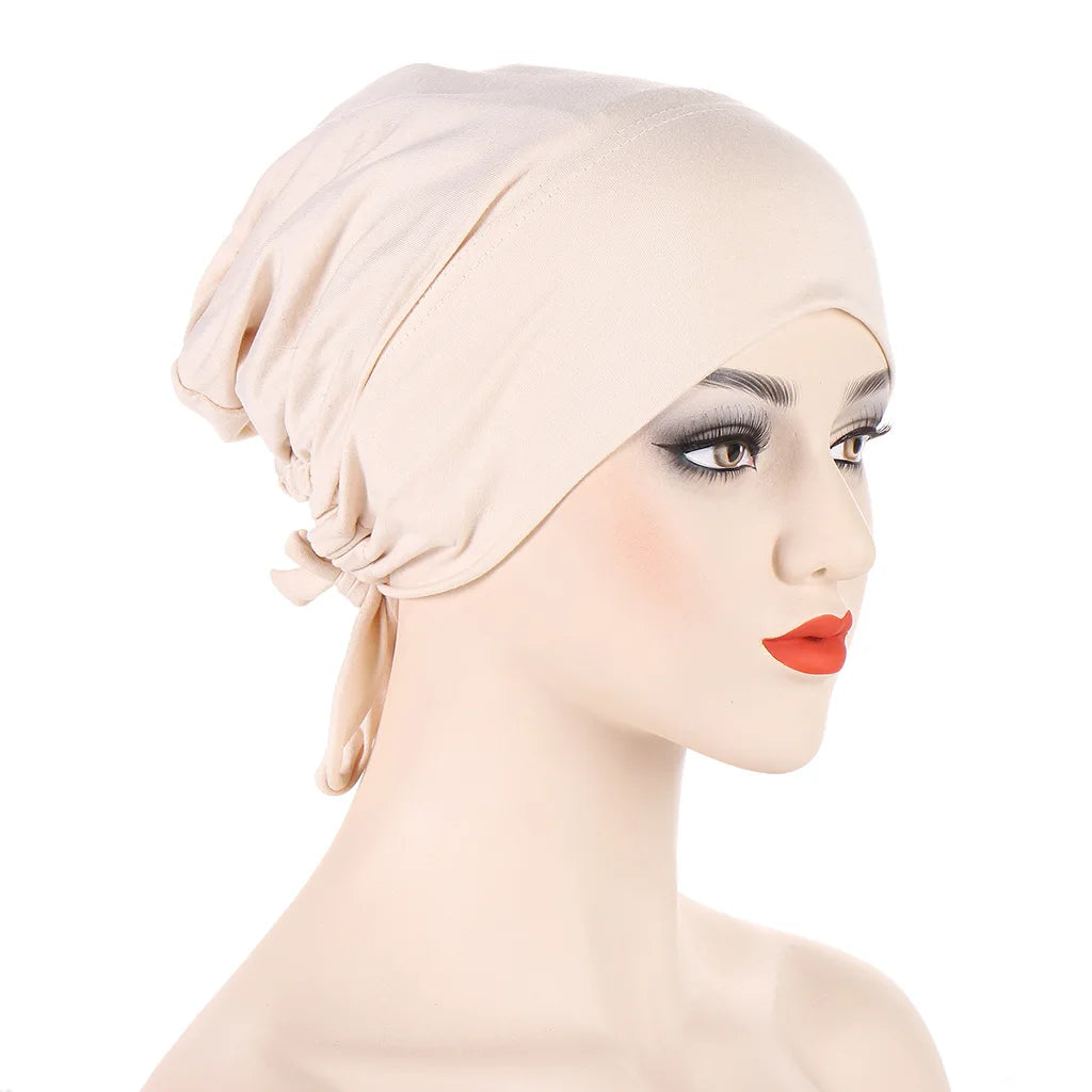 Double Layer Satin Hijab Cap