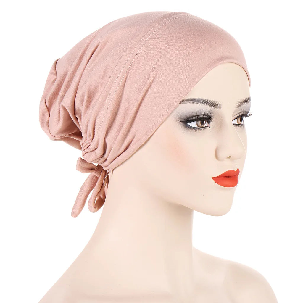Double Layer Satin Hijab Cap