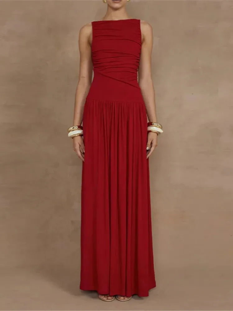 Summer Elegant Sleeveless Maxi Dress