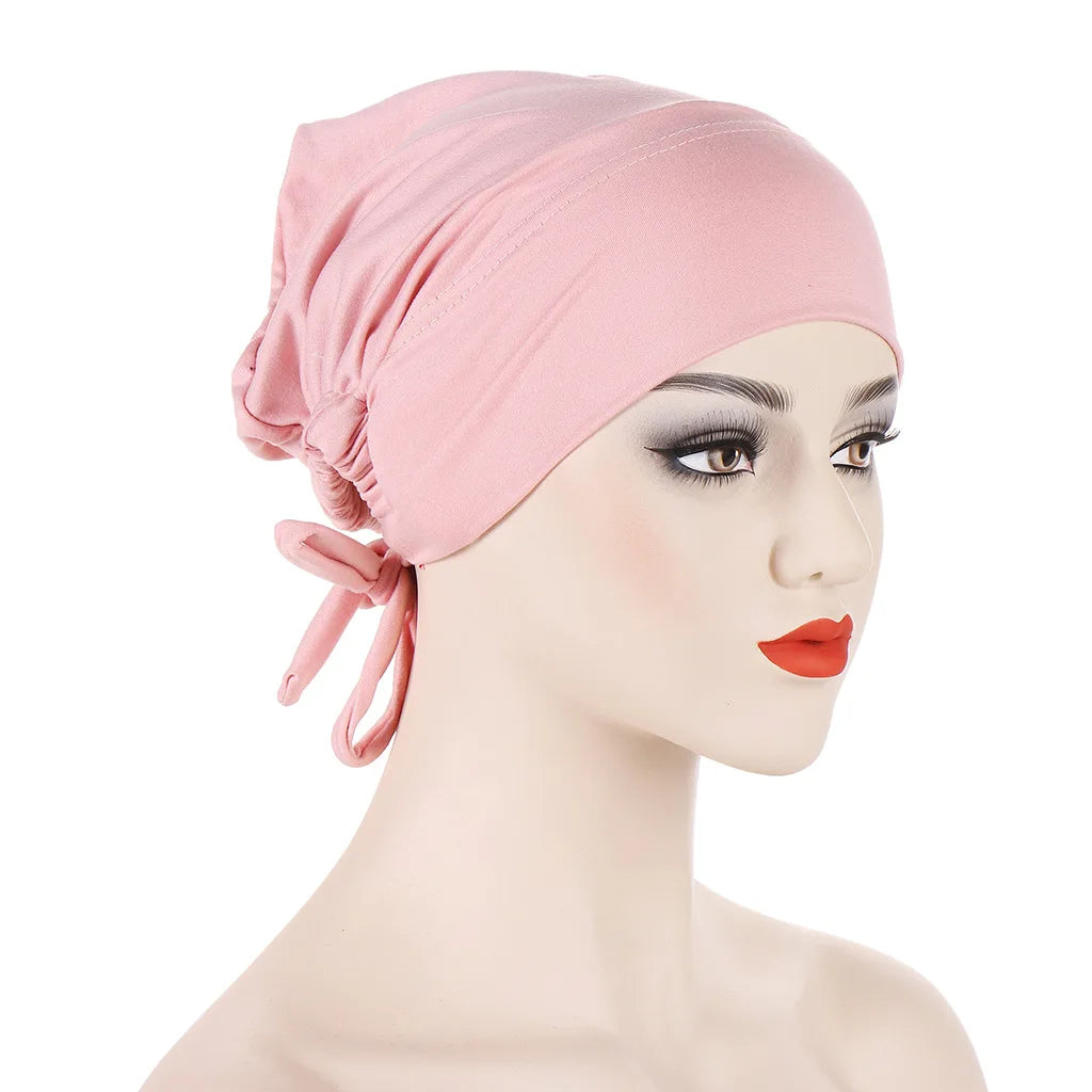 Double Layer Satin Hijab Cap