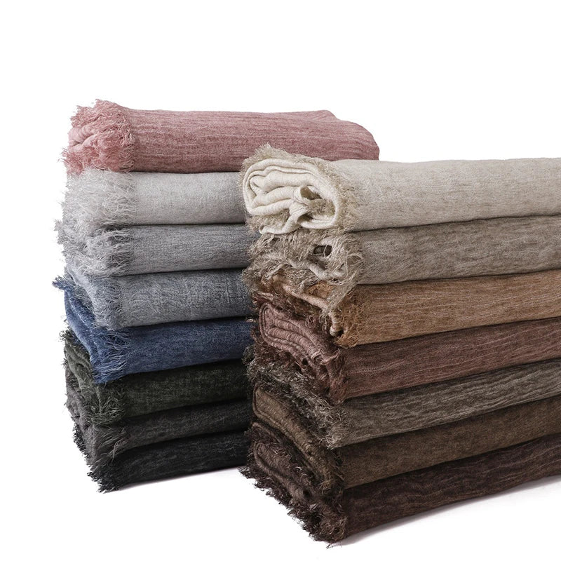 180*65cm Tie-Dye Crinkle Rayon Hijabs