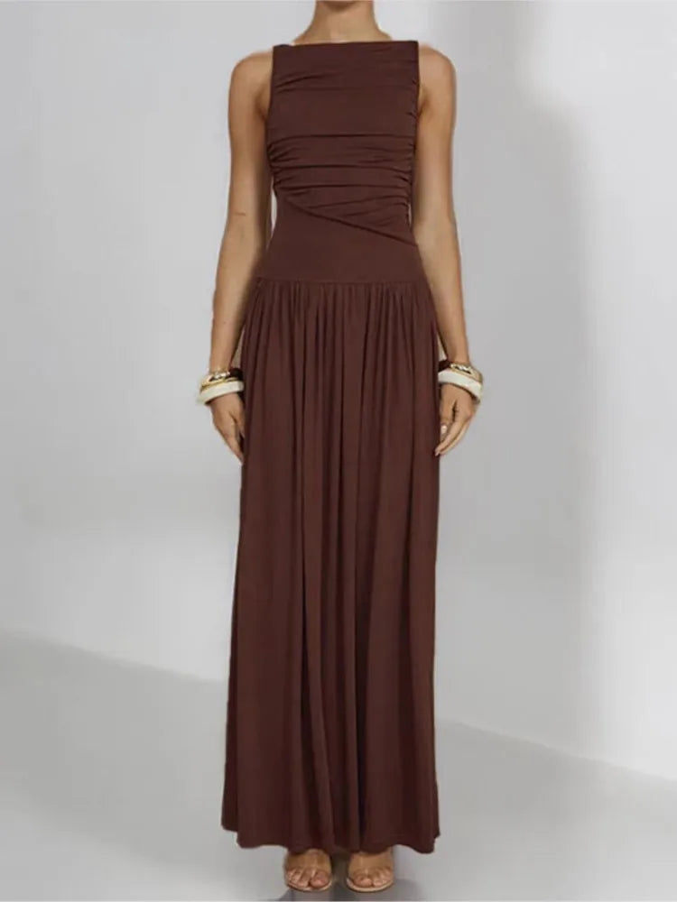 Summer Elegant Sleeveless Maxi Dress