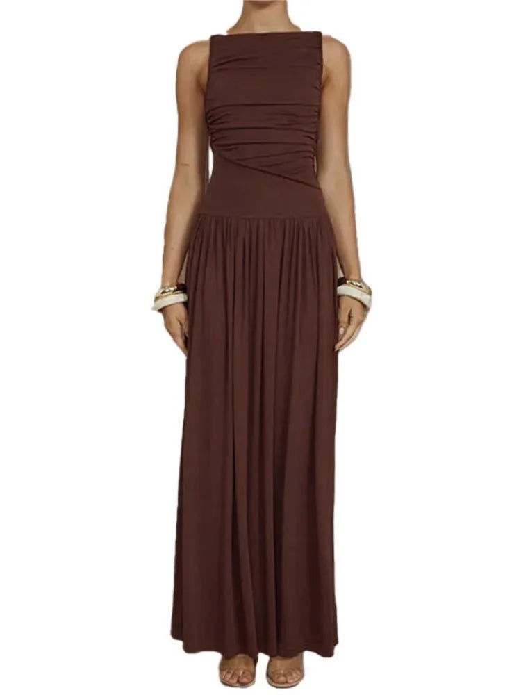 Summer Elegant Sleeveless Maxi Dress