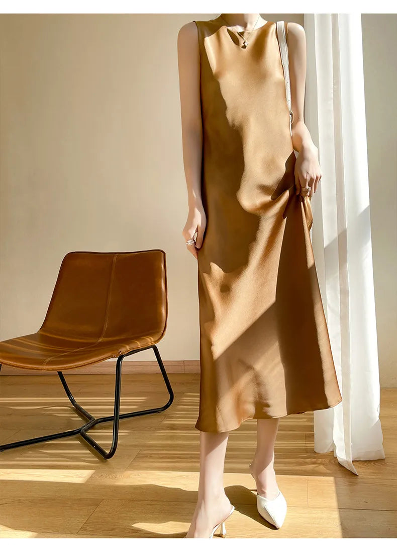 Elegant Women's Sleeveless Party Maxi Dress