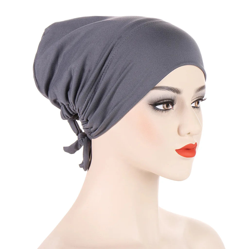 Double Layer Satin Hijab Cap