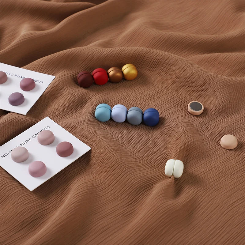 4pcs/Set Matte Magnet Hijab Pins