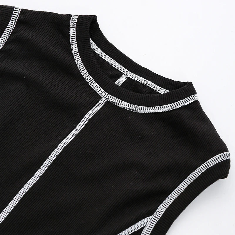 French Style Knitted Midaxi Dresses for Women Casual Solid Sleeveless