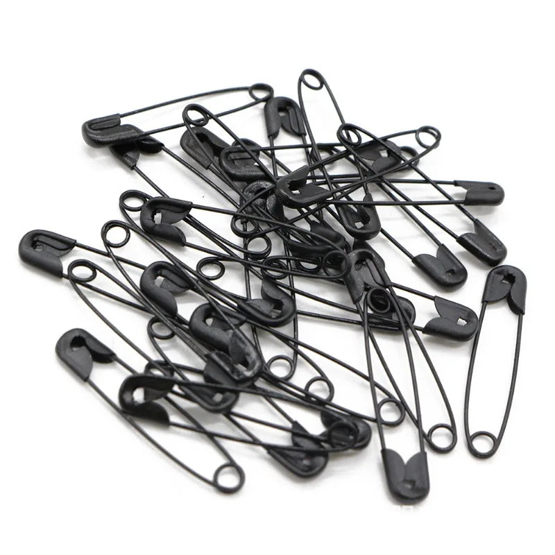 120pcs/Box - Small Black Safety Pins