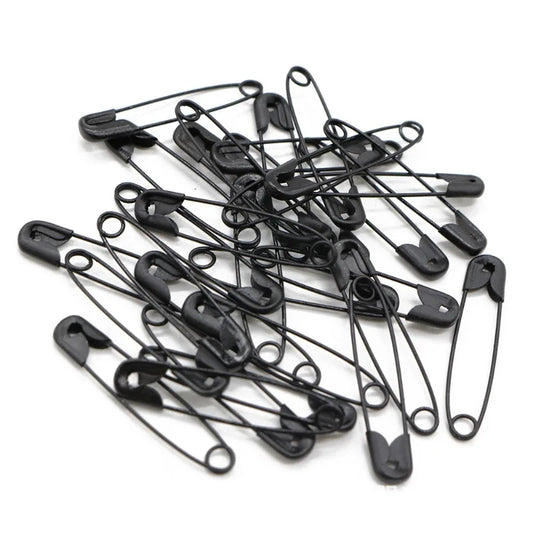 120pcs/Box - Small Black Safety Pins