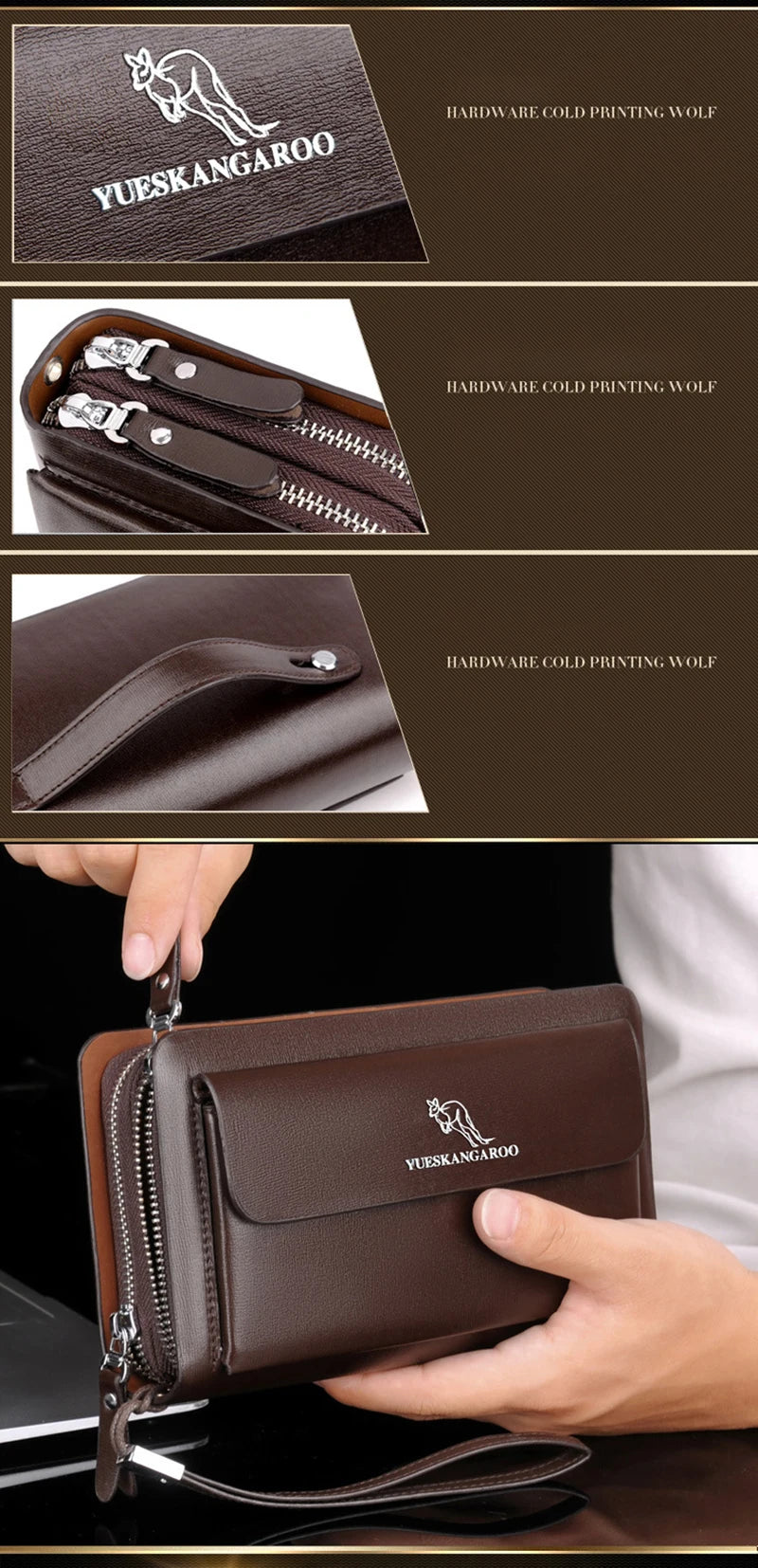 Leather Clutch Bag