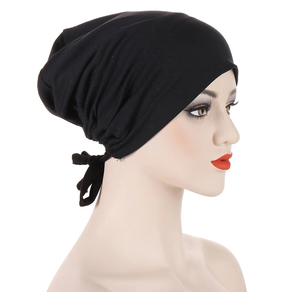 Double Layer Satin Hijab Cap